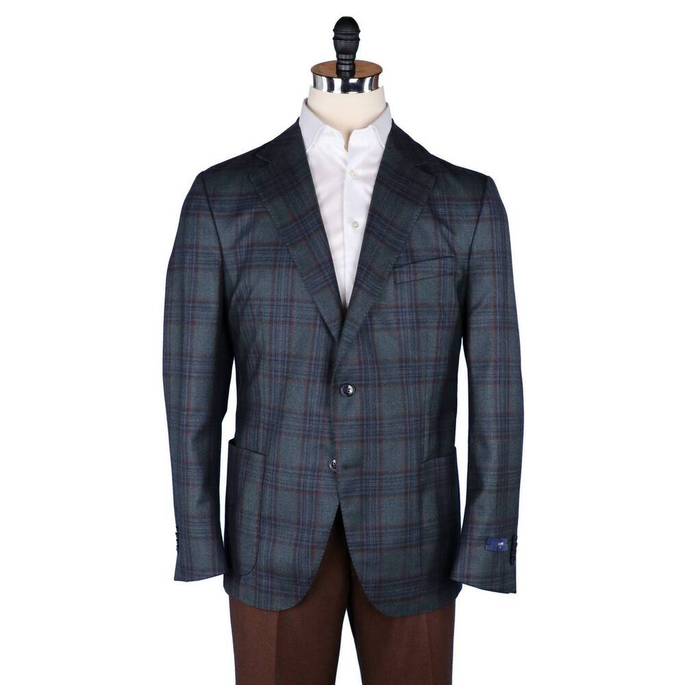 NEW JACKET REQUIRED men's zephyr unconstructed cashmere/silk sportcoat in sage p